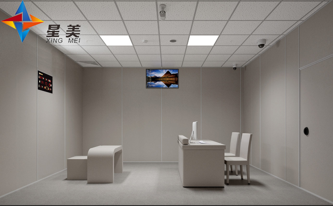 符合《公安機(jī)關(guān)辦案區(qū)設(shè)置規(guī)范》留置室防撞軟包落地實(shí)錄